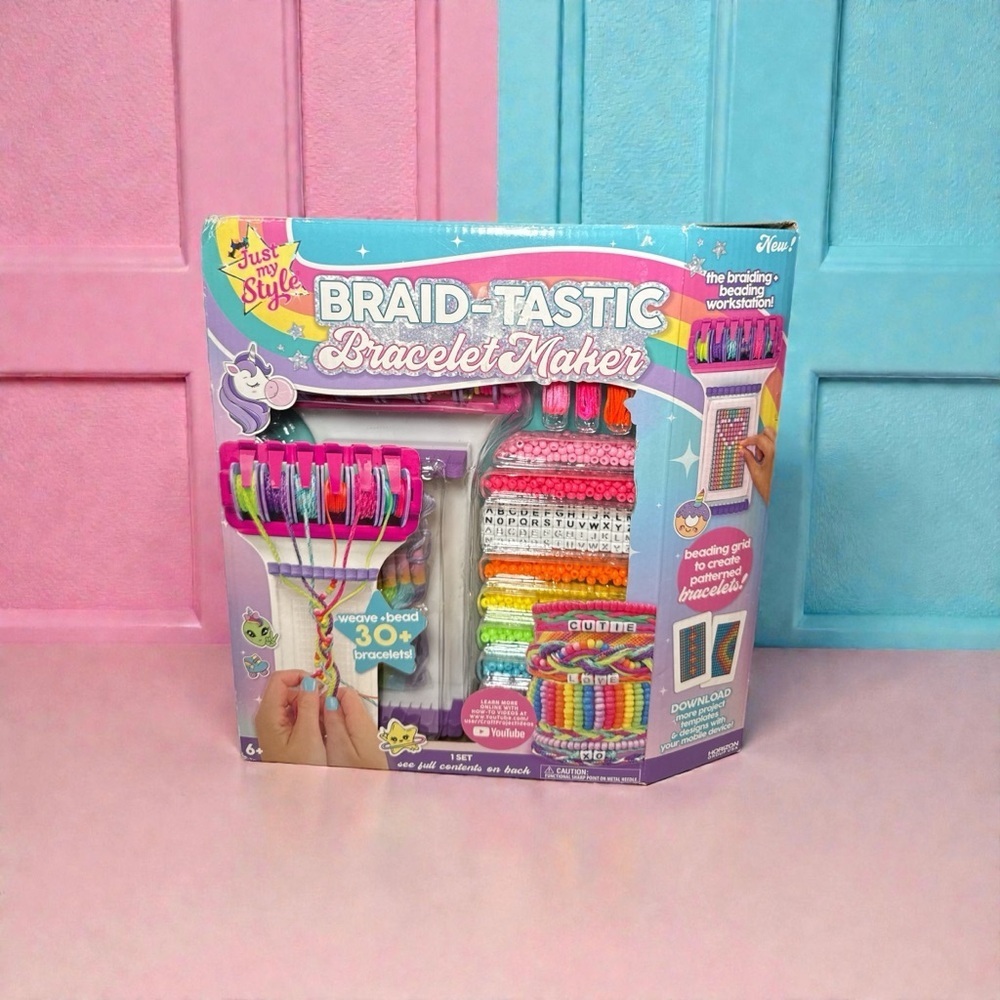 NEW! Just My Style Braid-Tastic Braiding & Beading Bracelet Maker Kit